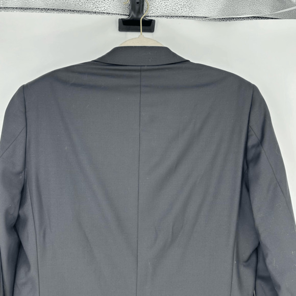 Indochino Mens Wool Newbury Sport Coat Blazer 44 Regular Black Two Buttons - Picture 8 of 14